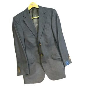 NWT men’s lands end full suit coat and pants 40 reg jacket/ 32 pant